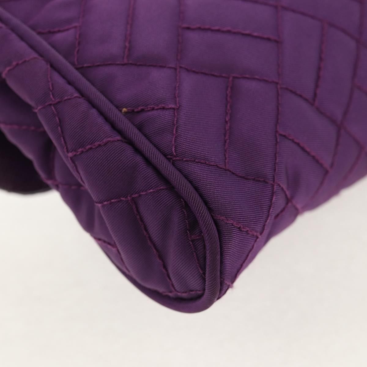 Prada Prada Pushlock Chain Flap Bag Quilted Tessuto Size ONE SIZE - 11 Thumbnail