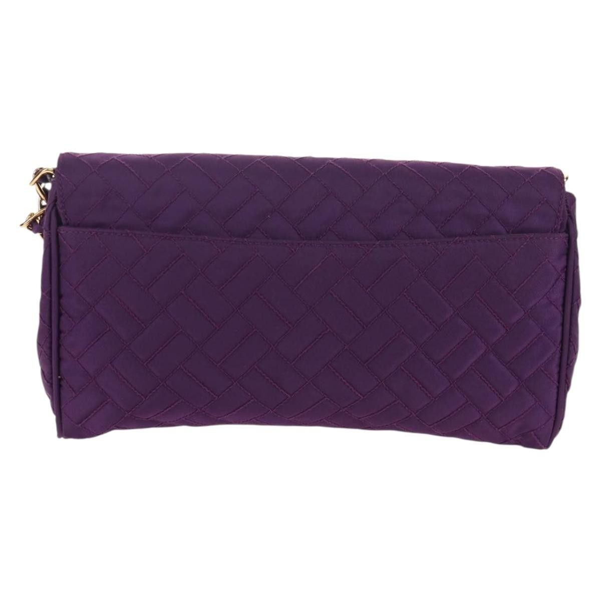 Prada Prada Pushlock Chain Flap Bag Quilted Tessuto Size ONE SIZE - 2 Thumbnail