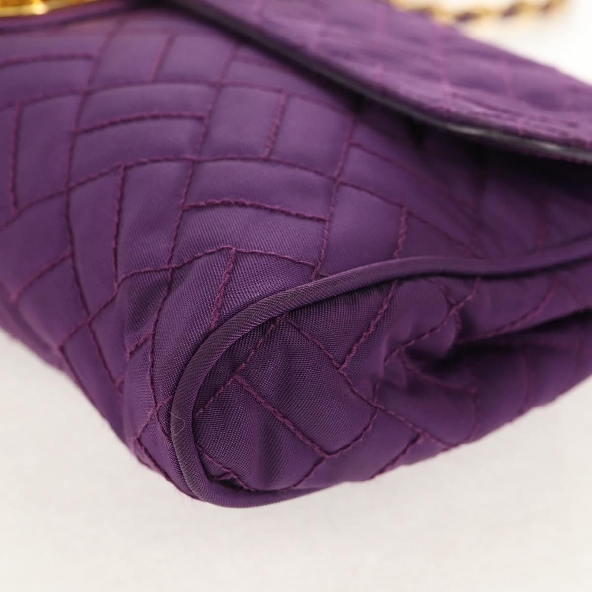 Prada Prada Pushlock Chain Flap Bag Quilted Tessuto Size ONE SIZE - 10 Thumbnail