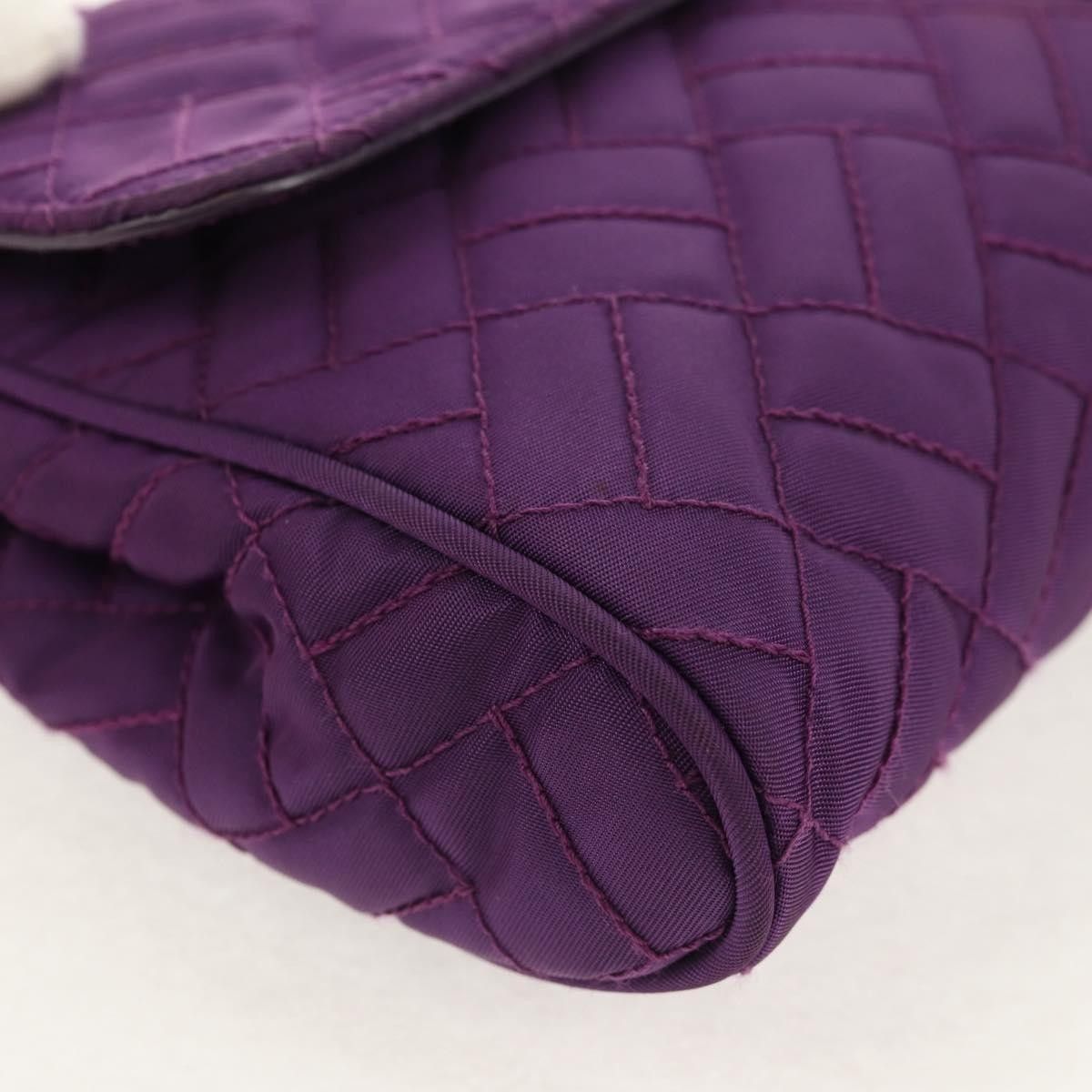 Prada Prada Pushlock Chain Flap Bag Quilted Tessuto Size ONE SIZE - 9 Thumbnail