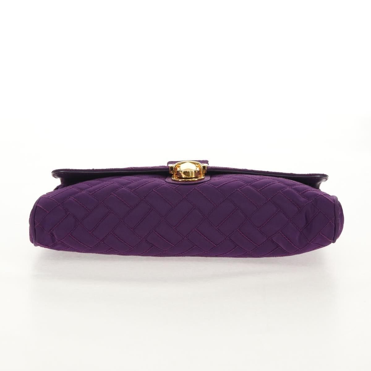 Prada Prada Pushlock Chain Flap Bag Quilted Tessuto Size ONE SIZE - 15 Thumbnail