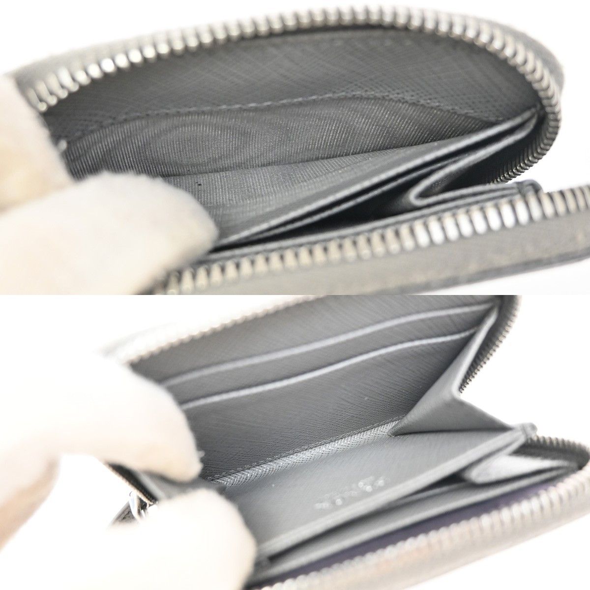 Prada Prada Zip Around Coin Purse Saffiano Leather Size ONE SIZE - 9 Thumbnail