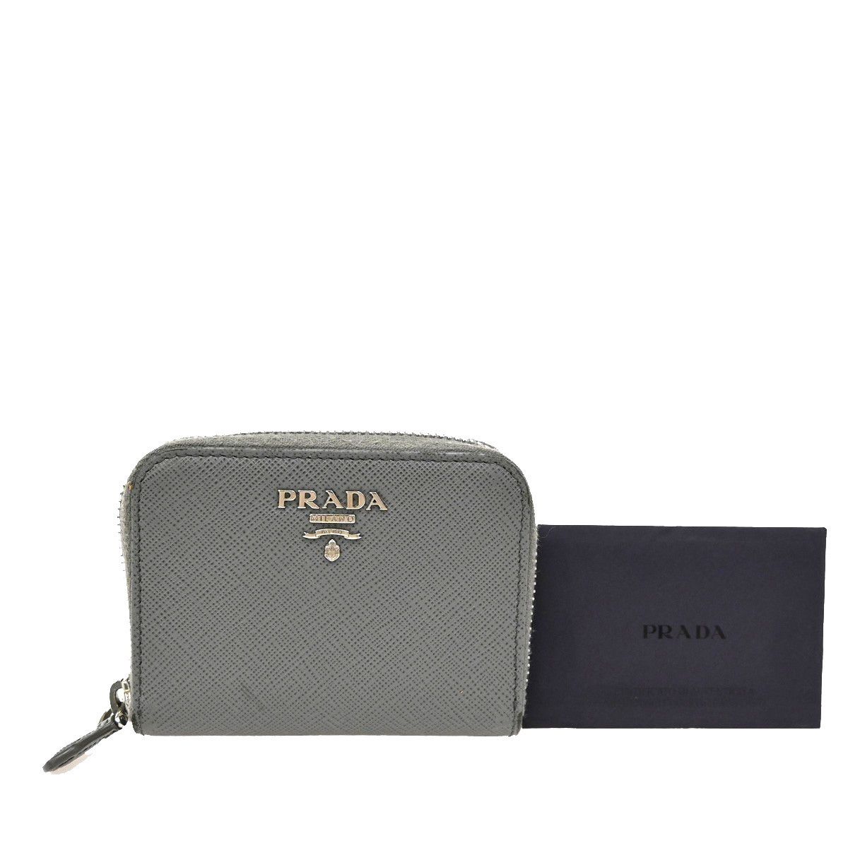 Prada Prada Zip Around Coin Purse Saffiano Leather Size ONE SIZE - 11 Thumbnail