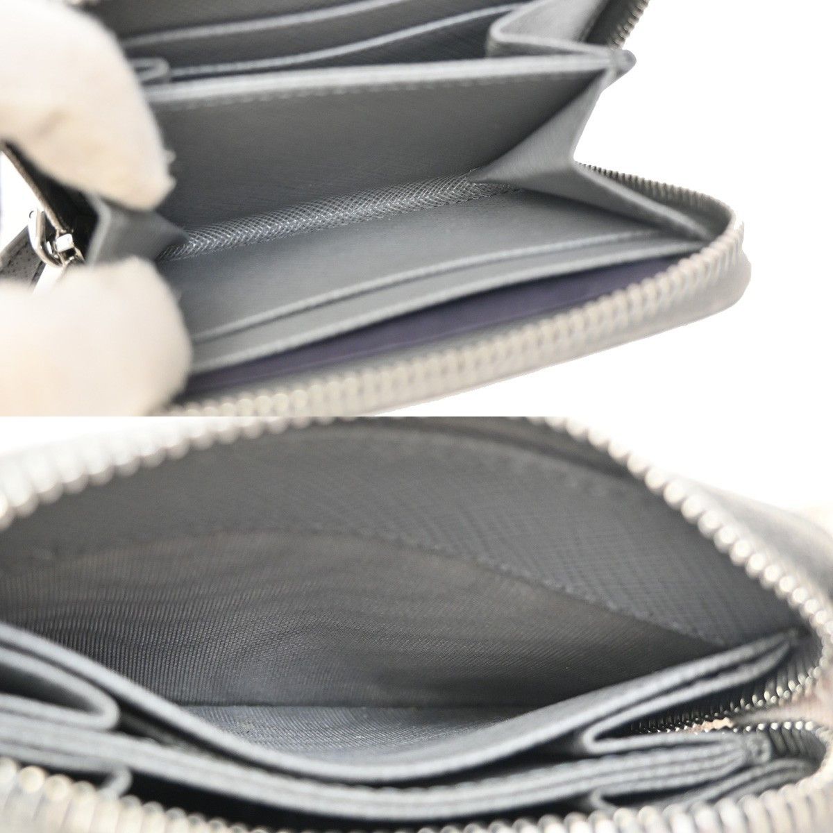 Prada Prada Zip Around Coin Purse Saffiano Leather Size ONE SIZE - 10 Thumbnail