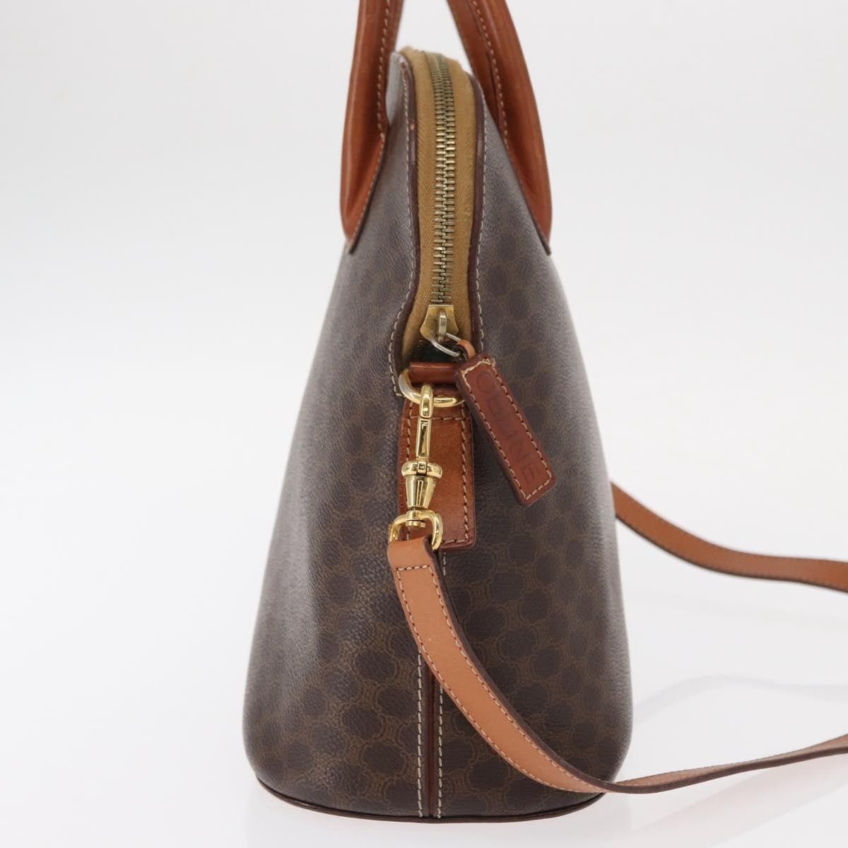 Celine Celine Vintage Macadam Handbag Canvas and Leather Size ONE SIZE - 4 Thumbnail