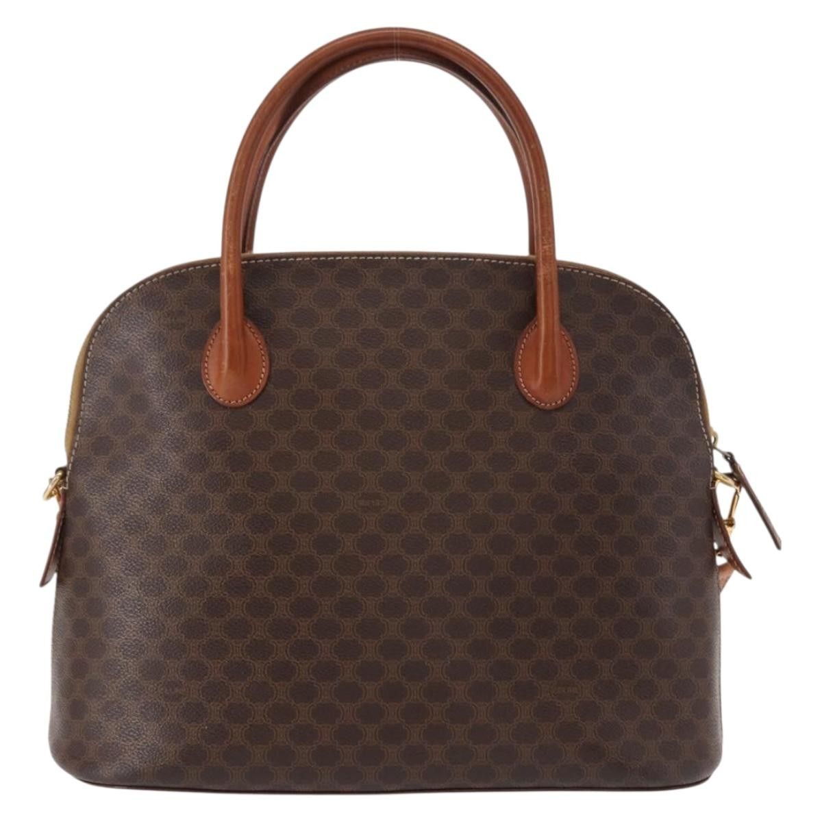 Celine Celine Vintage Macadam Handbag Canvas and Leather Size ONE SIZE - 2 Thumbnail