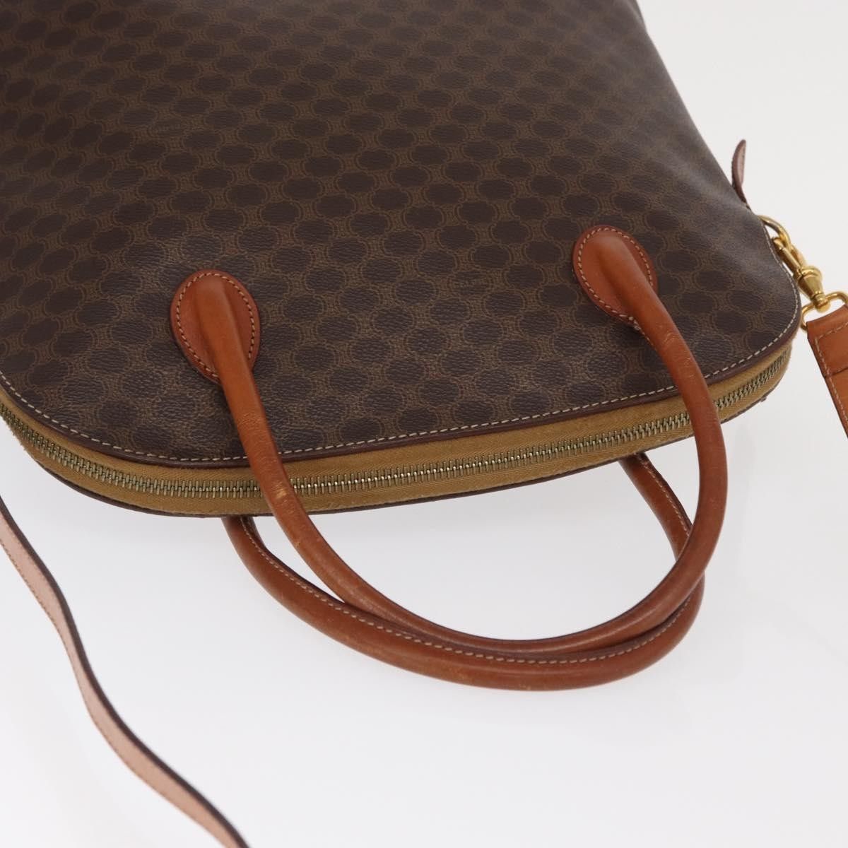 Celine Celine Vintage Macadam Handbag Canvas and Leather Size ONE SIZE - 15 Thumbnail