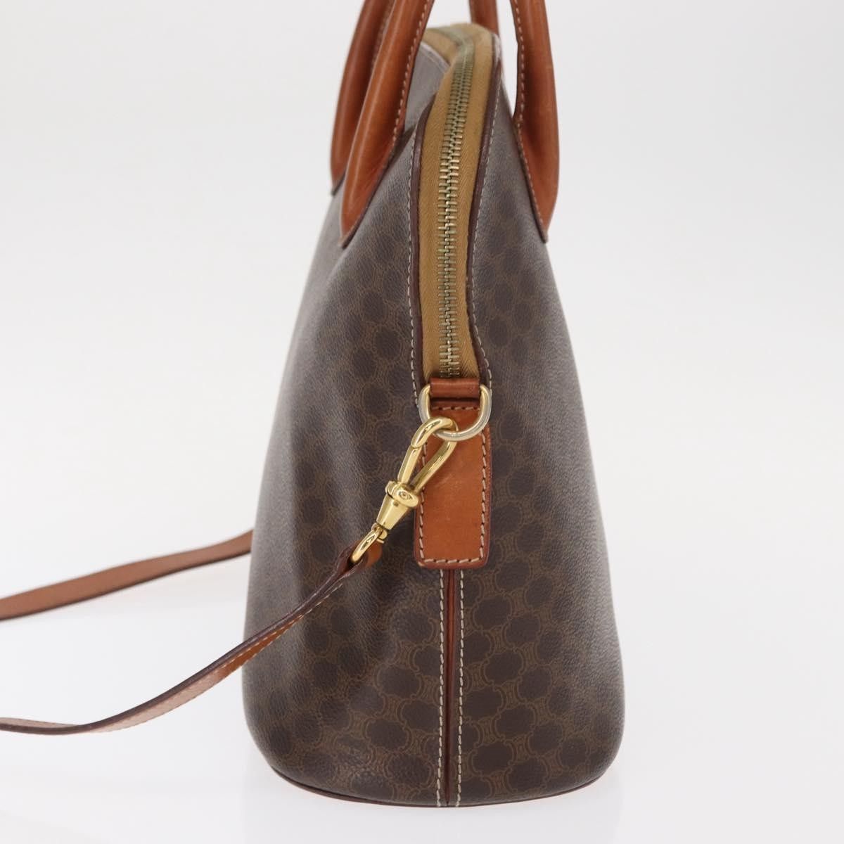 Celine Celine Vintage Macadam Handbag Canvas and Leather Size ONE SIZE - 3 Thumbnail