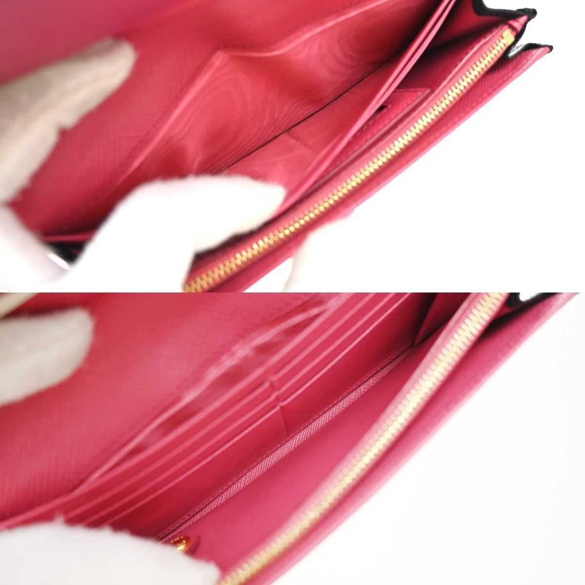 Prada Prada Flap Wallet with Card Holder Saffiano Leather Size ONE SIZE - 10 Thumbnail