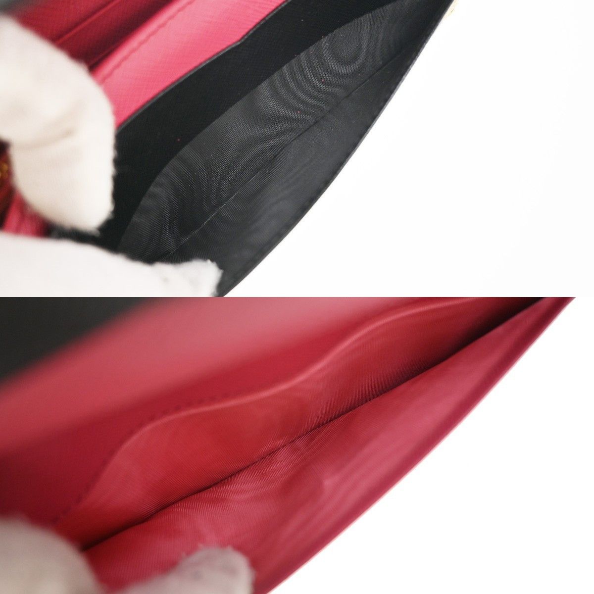 Prada Prada Flap Wallet with Card Holder Saffiano Leather Size ONE SIZE - 12 Thumbnail