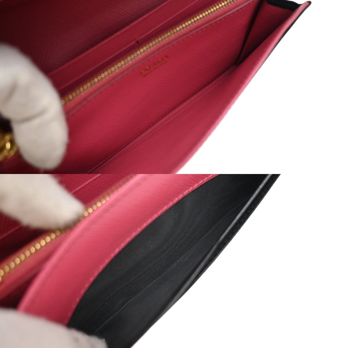 Prada Prada Flap Wallet with Card Holder Saffiano Leather Size ONE SIZE - 11 Thumbnail