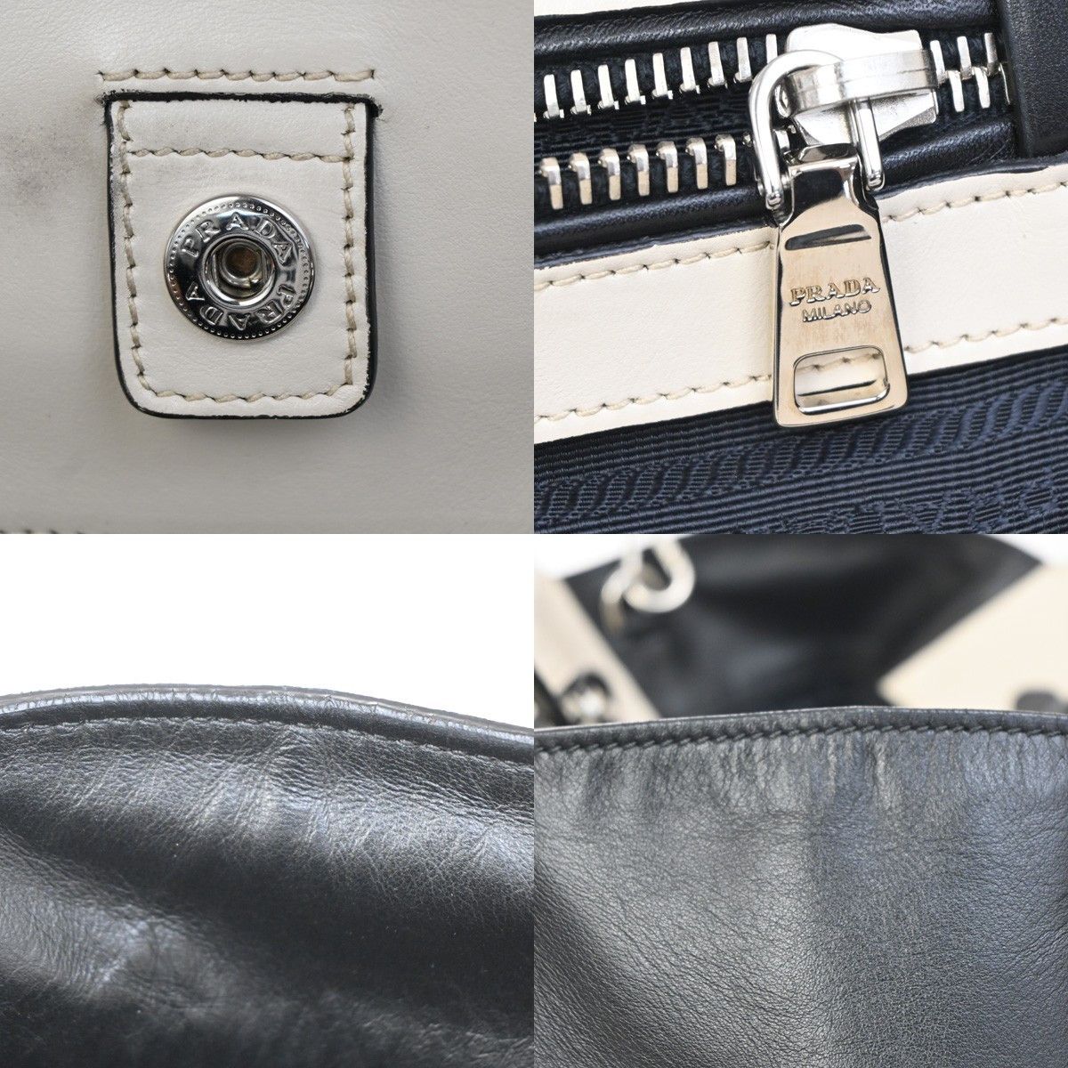 Prada Prada Cuir Convertible Shopping Tote Soft Calf Size ONE SIZE - 13 Thumbnail
