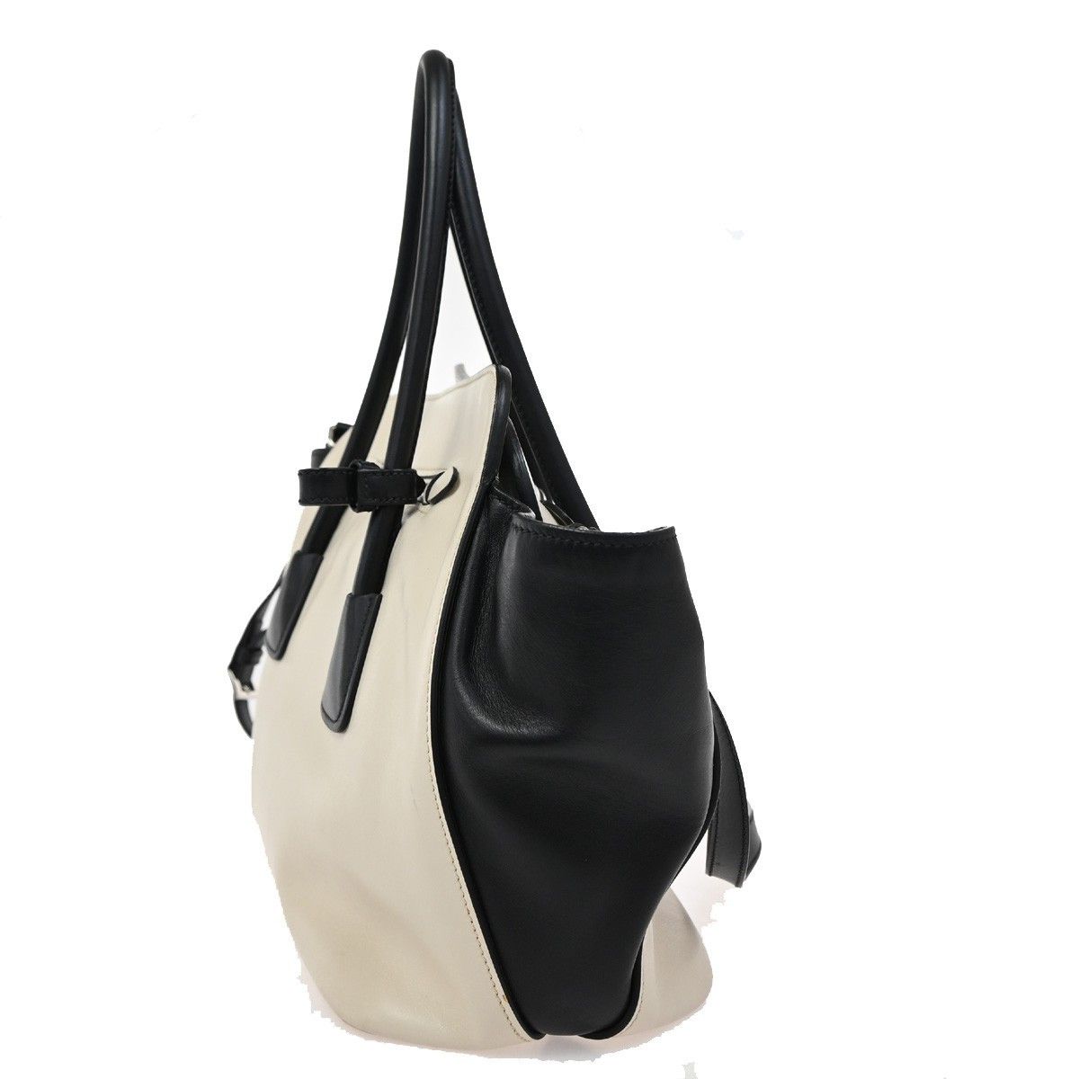 Prada Prada Cuir Convertible Shopping Tote Soft Calf Size ONE SIZE - 4 Thumbnail