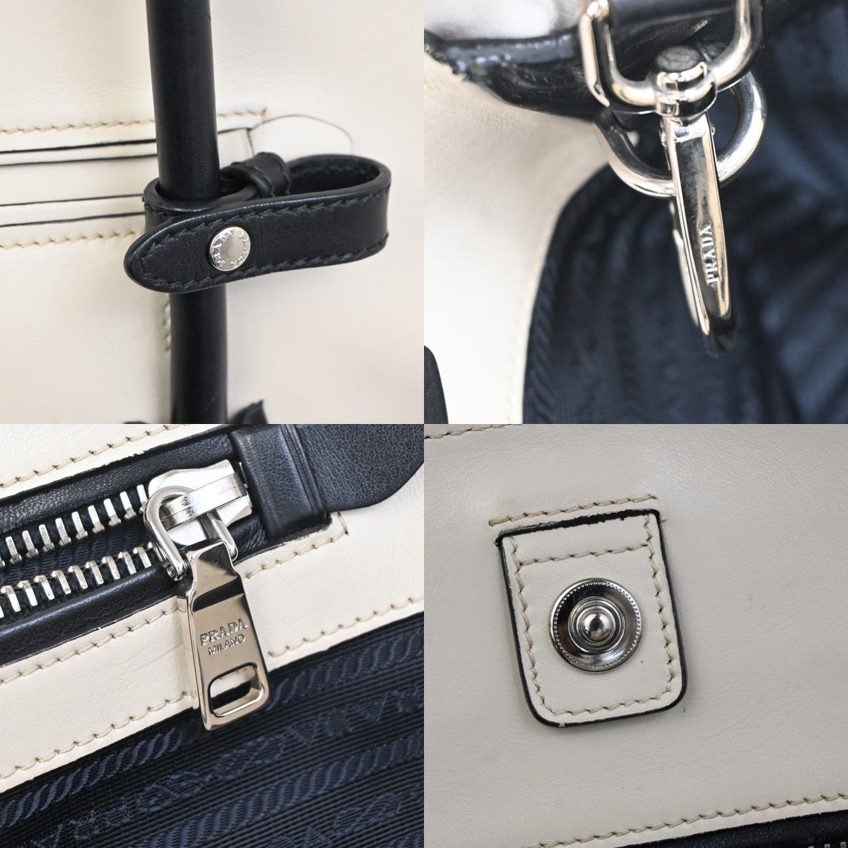 Prada Prada Cuir Convertible Shopping Tote Soft Calf Size ONE SIZE - 12 Thumbnail