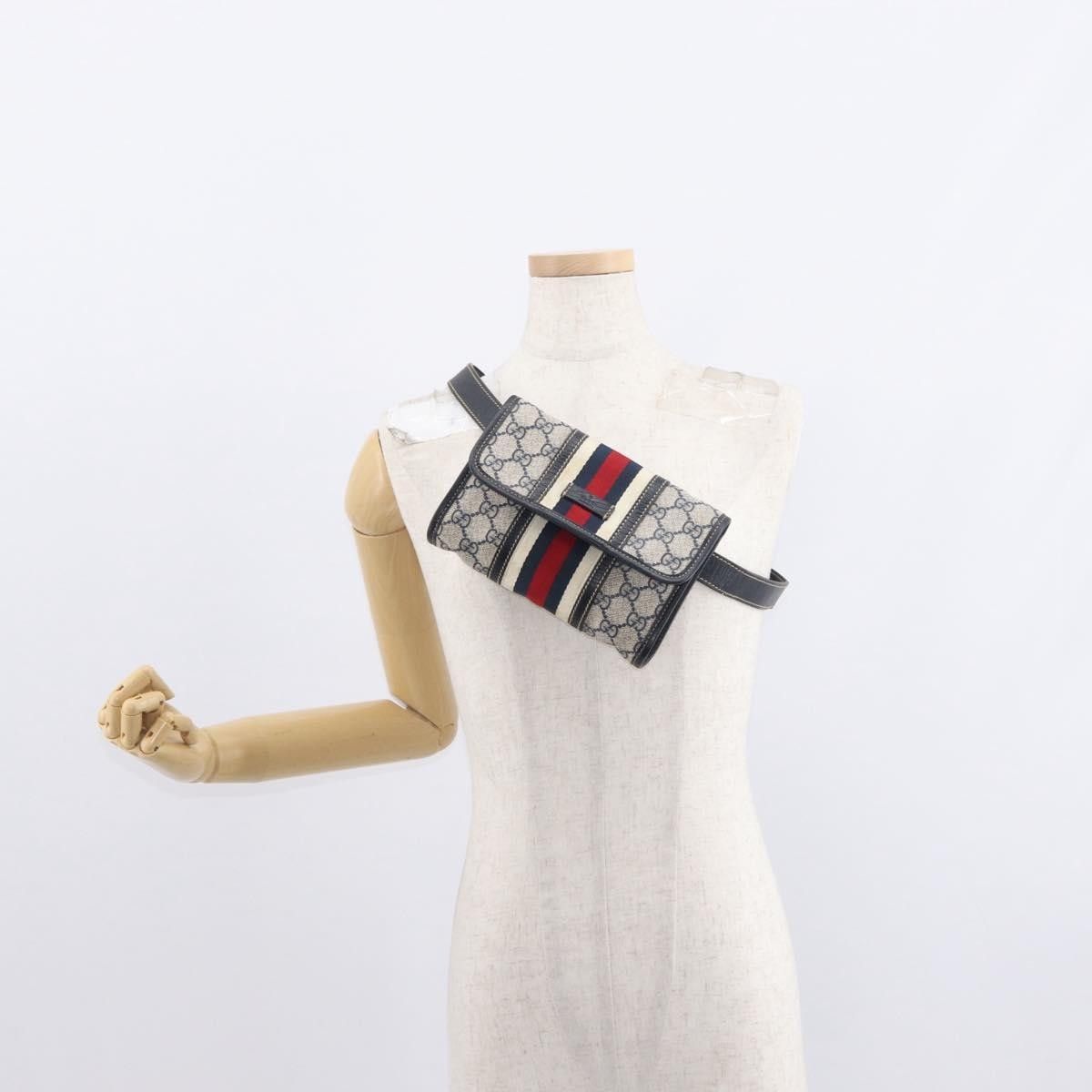Gucci Gucci Vintage Web Belt Bag GG Coated Canvas Size ONE SIZE - 15 Thumbnail