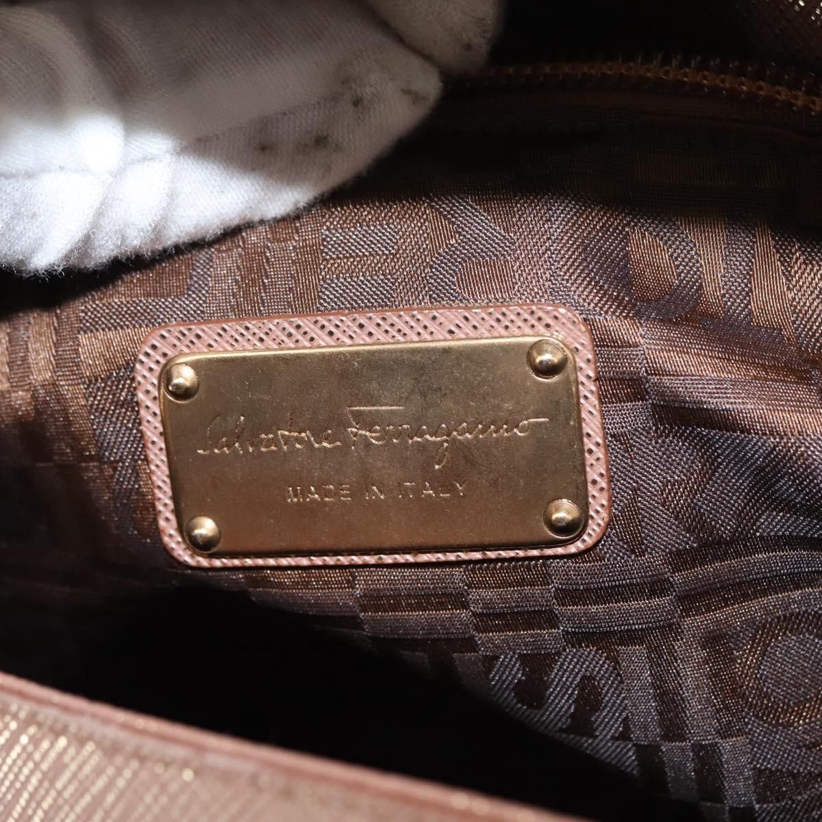 Salvatore Ferragamo Salvatore Ferragamo Flap Satchel Saffiano Leather Size ONE SIZE - 6 Thumbnail