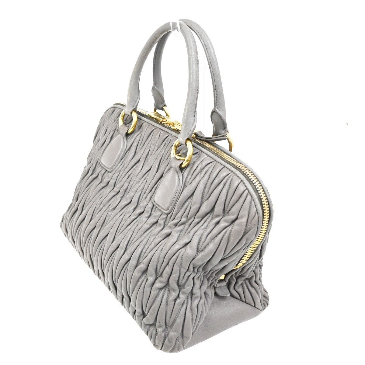 Miu Miu Miu Miu Madras Bowler Matelasse Leather Size ONE SIZE - 4 Thumbnail
