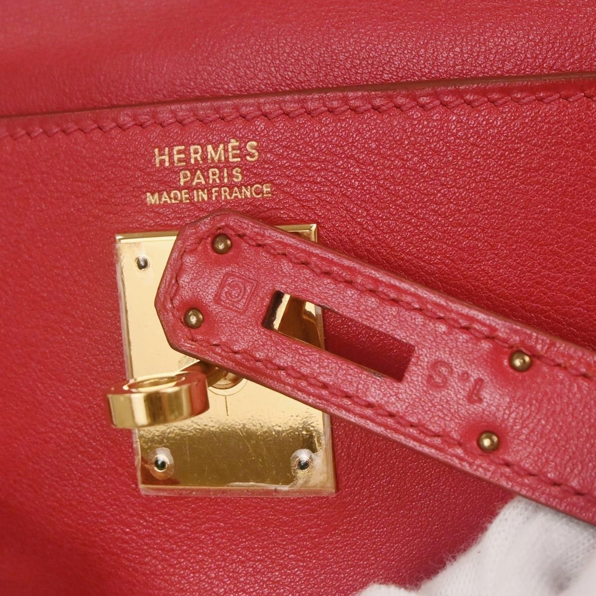Hermes Hermes Kelly Handbag Red Gulliver with Gold Hardware Size ONE SIZE - 4 Thumbnail