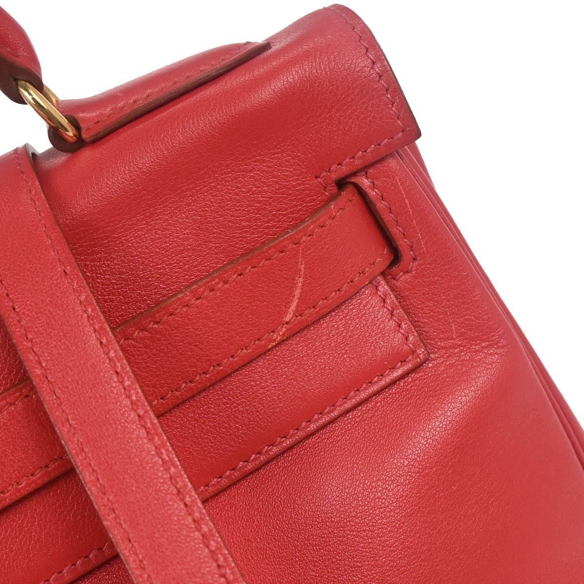 Hermes Hermes Kelly Handbag Red Gulliver with Gold Hardware Size ONE SIZE - 8 Thumbnail