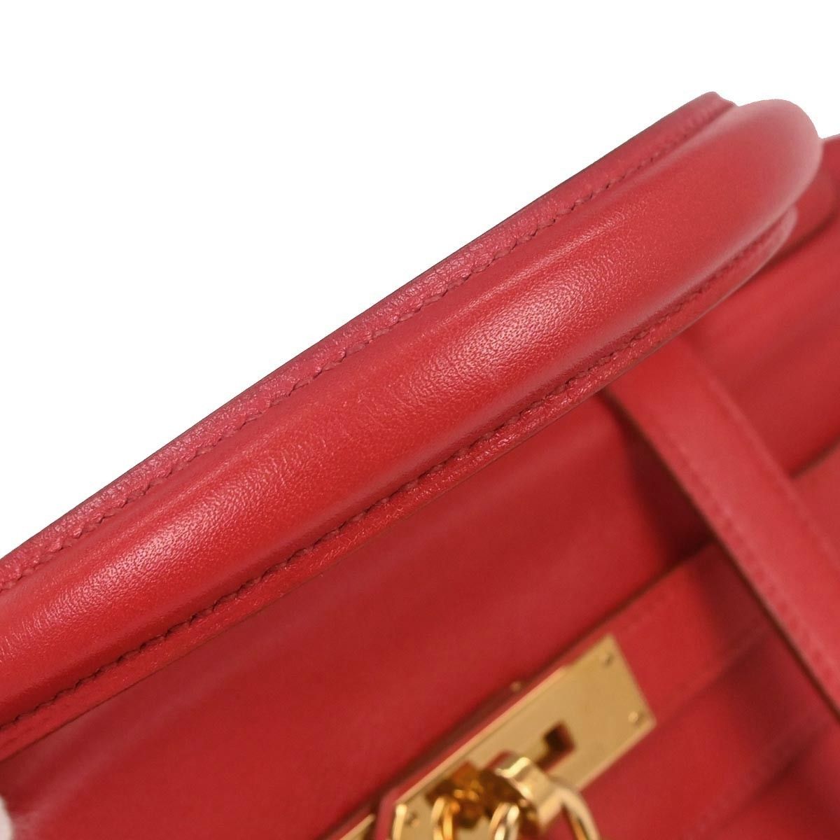 Hermes Hermes Kelly Handbag Red Gulliver with Gold Hardware Size ONE SIZE - 5 Thumbnail