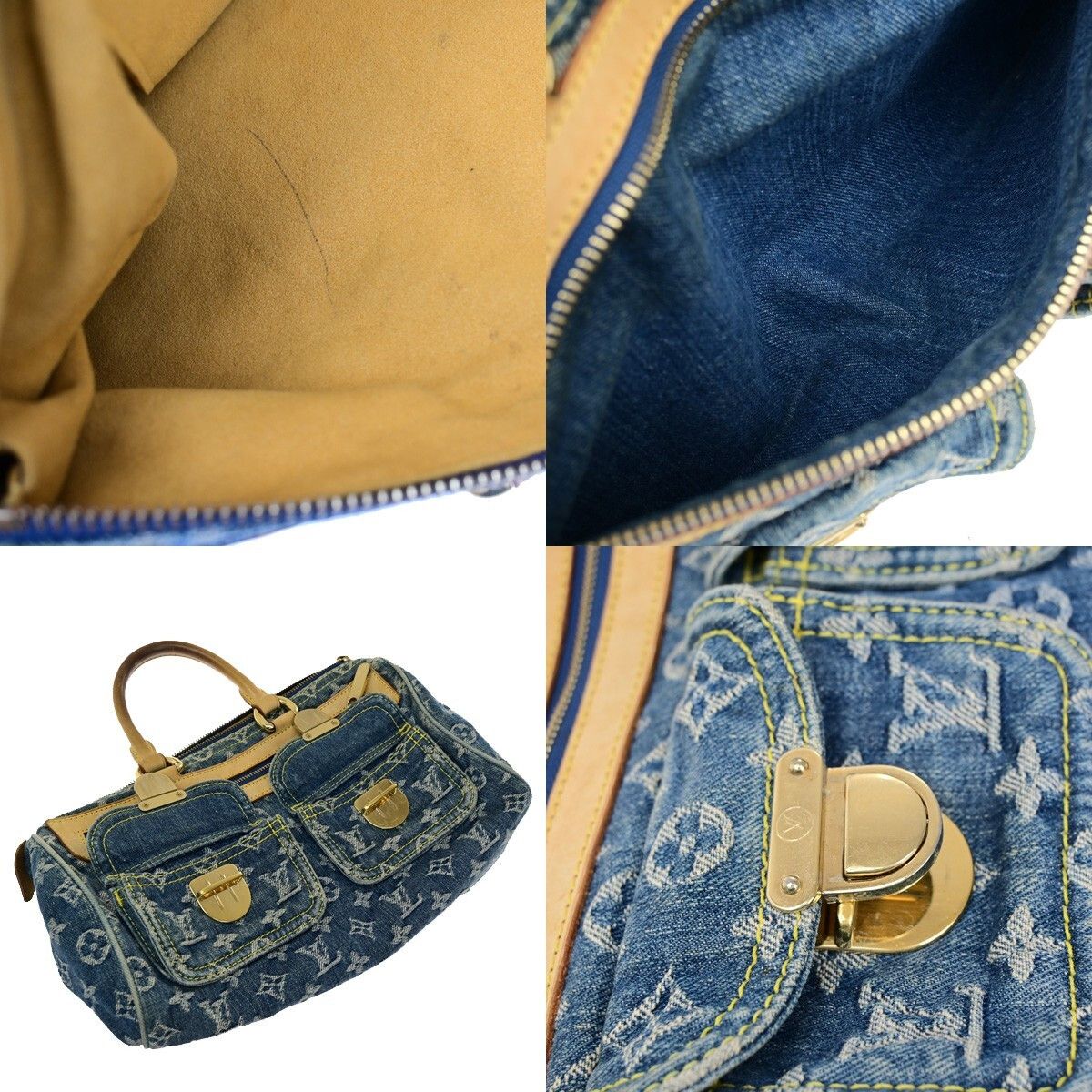 Louis Vuitton Louis Vuitton Neo Speedy Bag Denim Size ONE SIZE - 12 Thumbnail