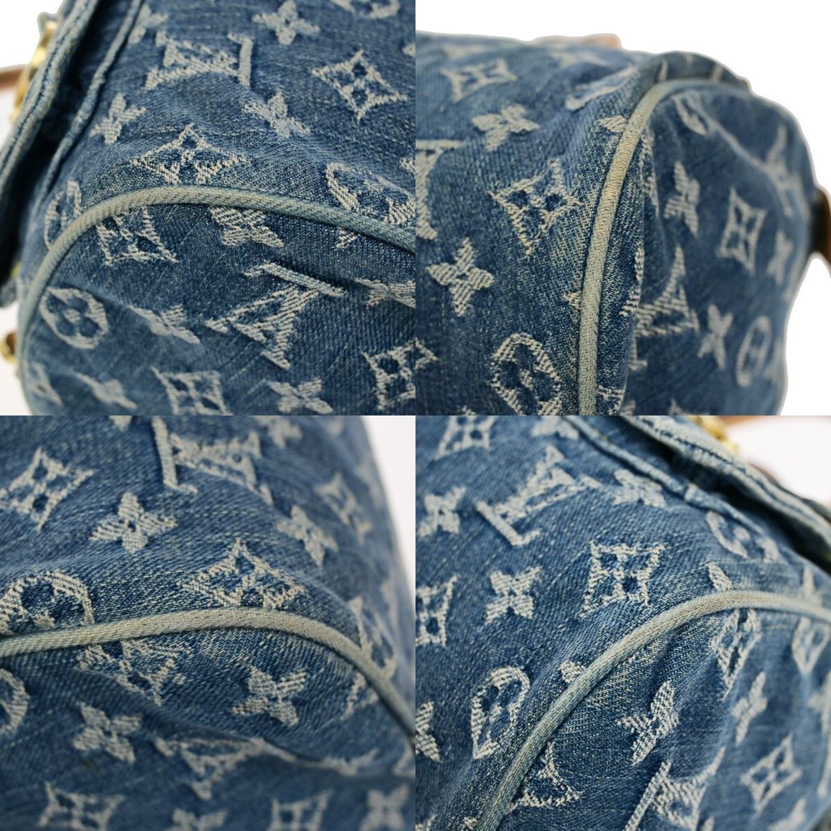 Louis Vuitton Louis Vuitton Neo Speedy Bag Denim Size ONE SIZE - 9 Thumbnail