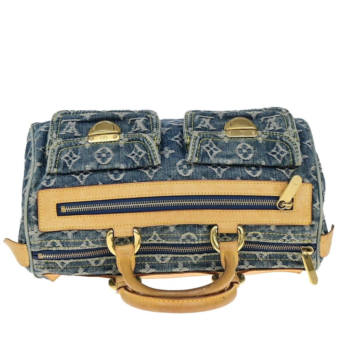 Louis Vuitton Louis Vuitton Neo Speedy Bag Denim Size ONE SIZE - 8 Thumbnail