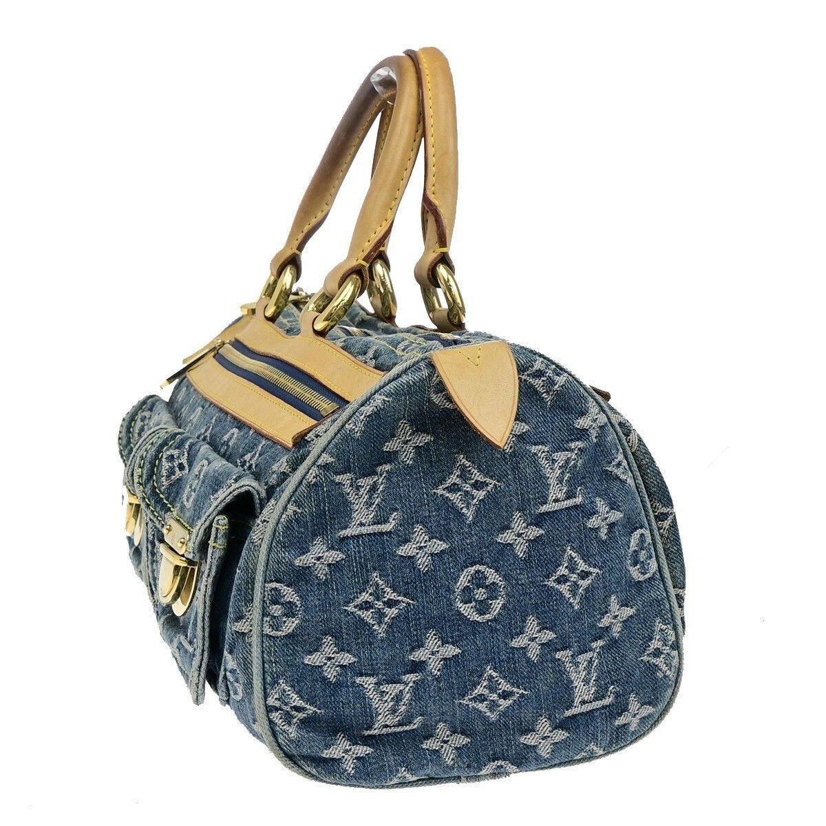 Louis Vuitton Louis Vuitton Neo Speedy Bag Denim Size ONE SIZE - 3 Thumbnail