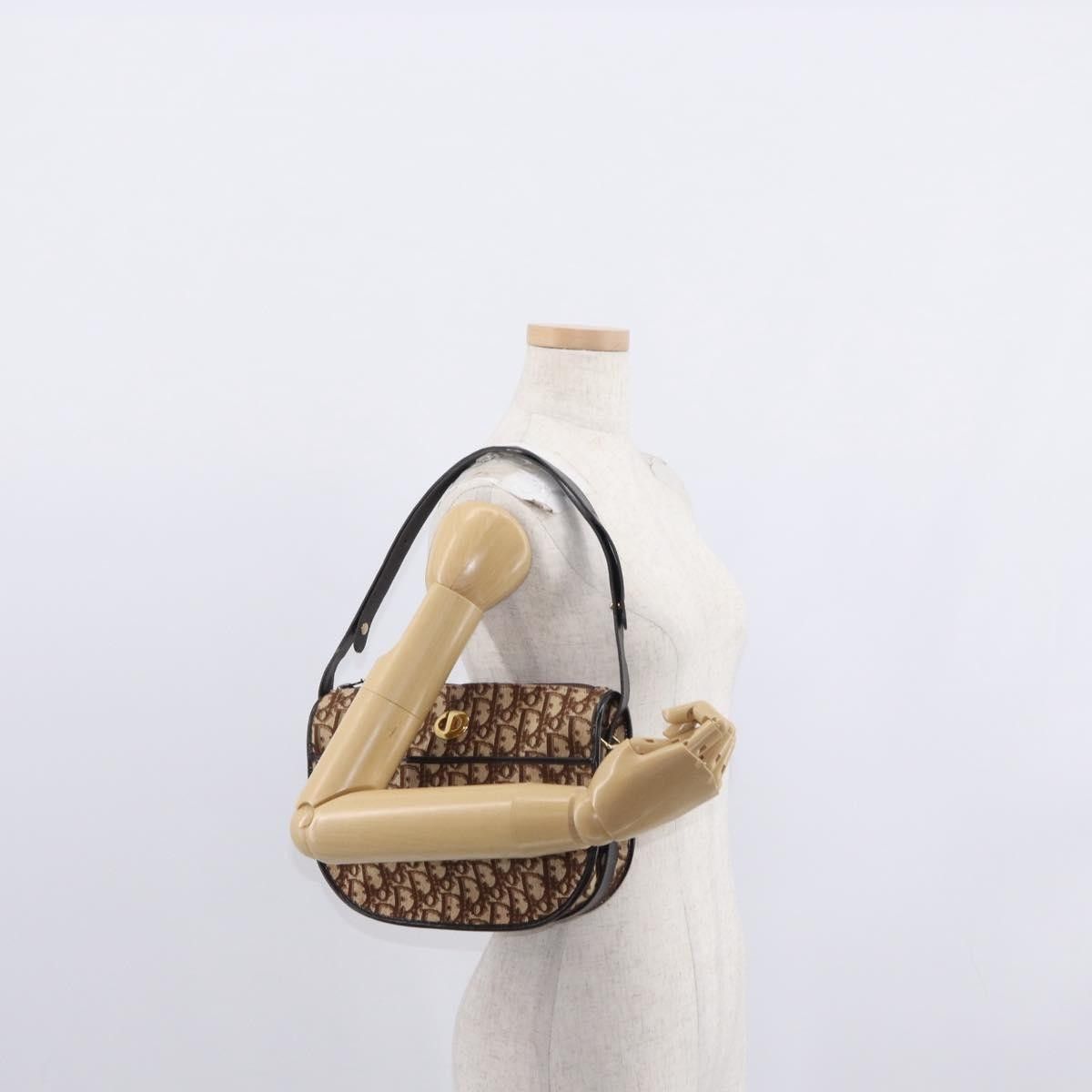 Dior Christian Dior Vintage Trotter Shoulder Bag Canvas Size ONE SIZE - 13 Thumbnail