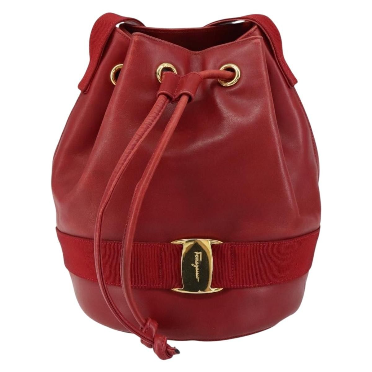 Salvatore Ferragamo Salvatore Ferragamo Vala Shoulder Bag Leather Size ONE SIZE - 18 Thumbnail