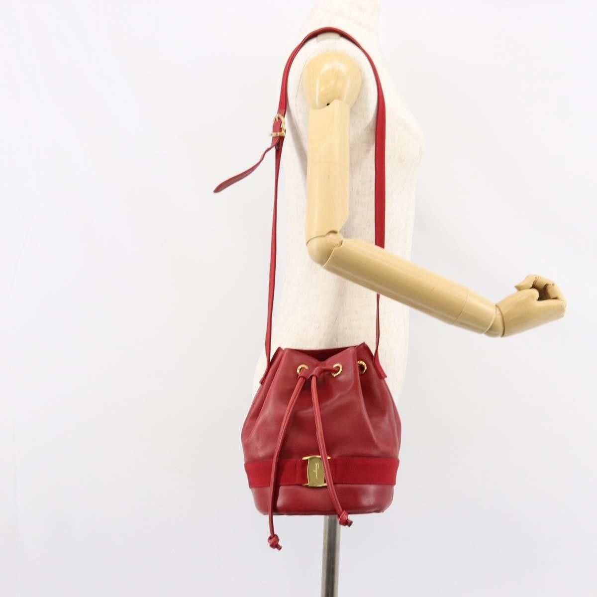 Salvatore Ferragamo Salvatore Ferragamo Vala Shoulder Bag Leather Size ONE SIZE - 13 Thumbnail