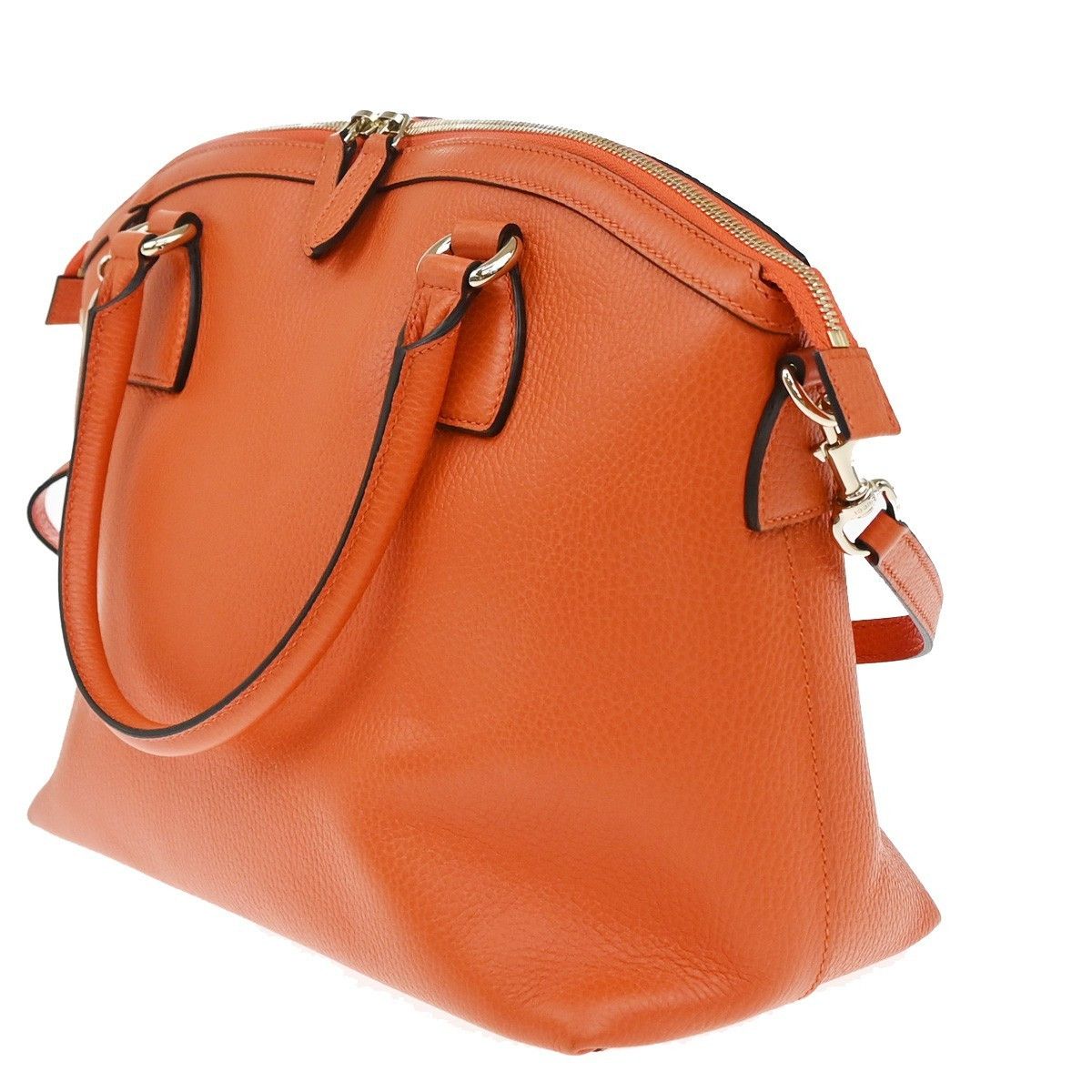 Gucci Gucci GG Charm Convertible Dome Satchel Leather Size ONE SIZE - 3 Thumbnail
