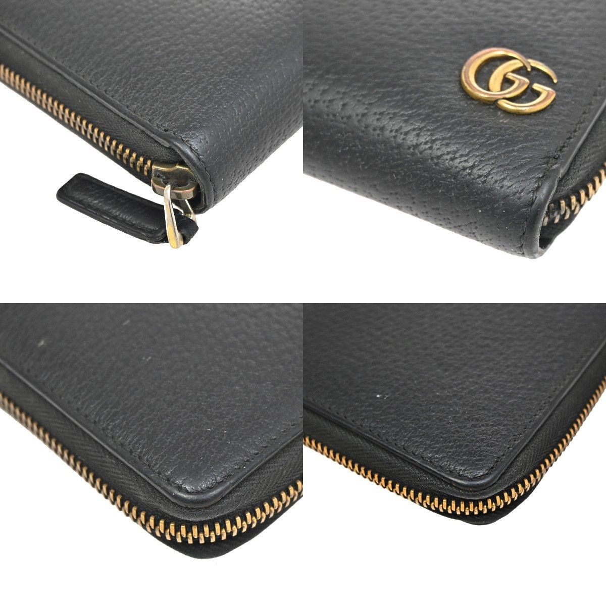 Gucci Gucci GG Marmont Zip Around Wallet Leather Size ONE SIZE - 8 Thumbnail