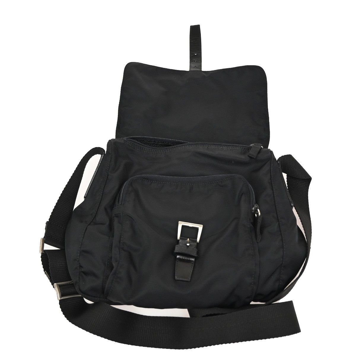 Prada Prada Buckle Messenger Bag Tessuto Size ONE SIZE - 13 Thumbnail