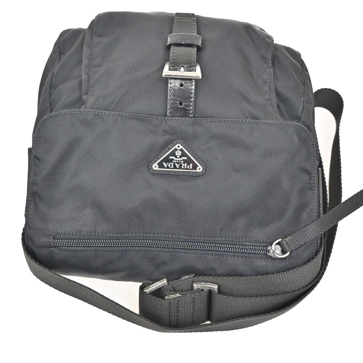 Prada Prada Buckle Messenger Bag Tessuto Size ONE SIZE - 8 Thumbnail