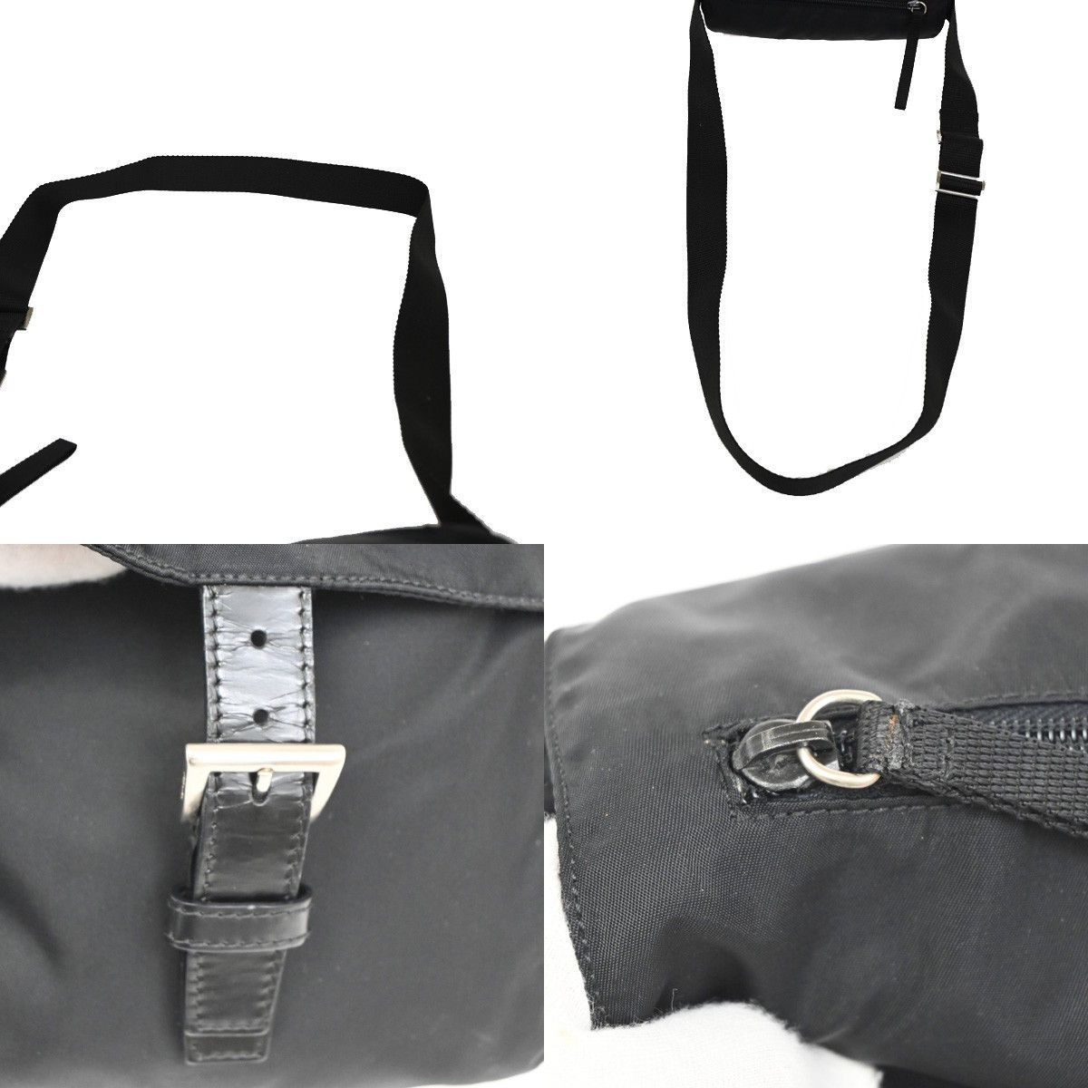 Prada Prada Buckle Messenger Bag Tessuto Size ONE SIZE - 12 Thumbnail
