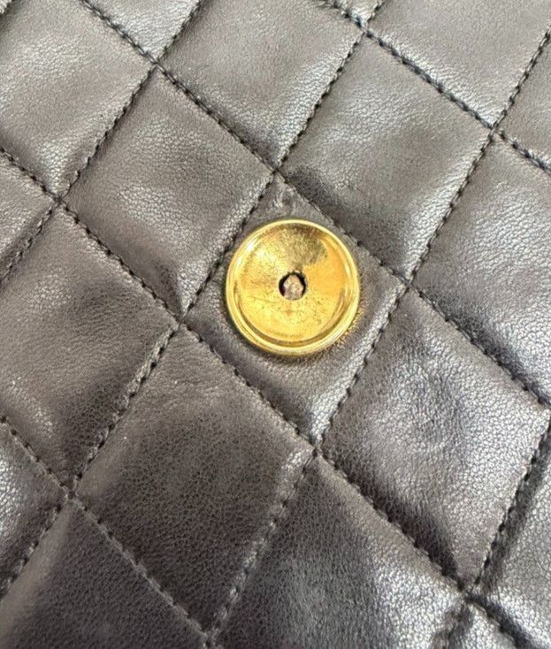 Chanel Chanel Vintage CC Chain Flap Bag Quilted Lambskin Size ONE SIZE - 17 Thumbnail