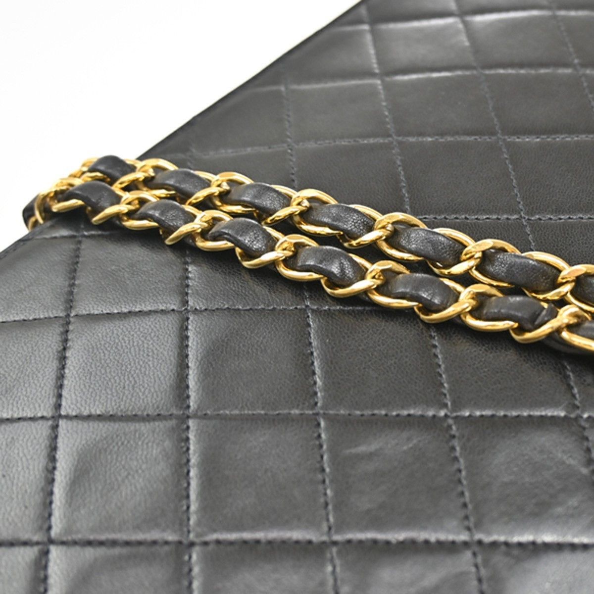 Chanel Chanel Vintage CC Chain Flap Bag Quilted Lambskin Size ONE SIZE - 10 Thumbnail