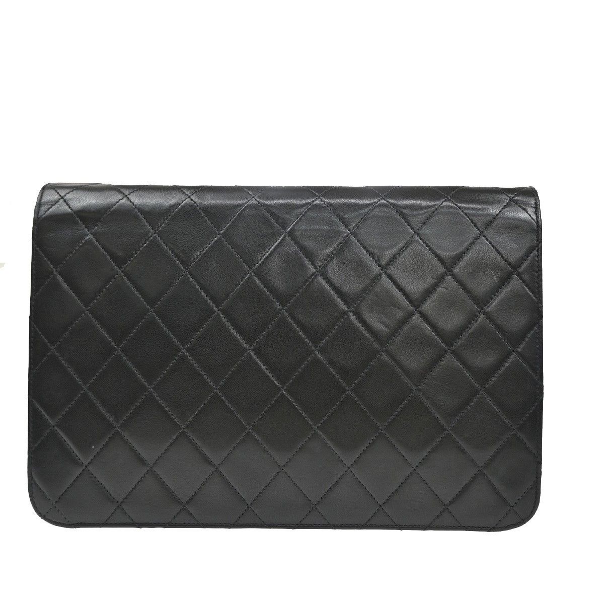 Chanel Chanel Vintage CC Chain Flap Bag Quilted Lambskin Size ONE SIZE - 15 Thumbnail