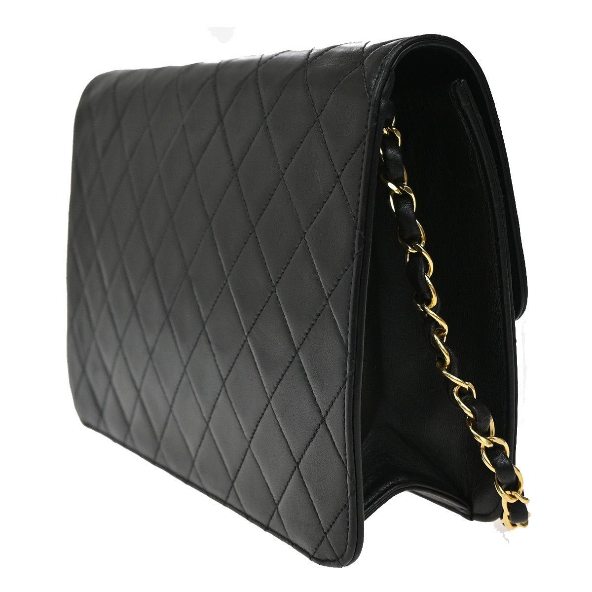 Chanel Chanel Vintage CC Chain Flap Bag Quilted Lambskin Size ONE SIZE - 4 Thumbnail