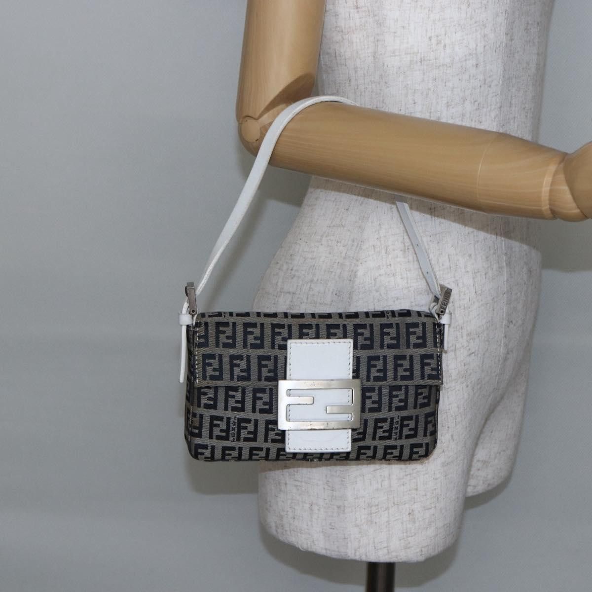 Fendi Fendi Baguette Bag Zucchino Canvas Size ONE SIZE - 15 Thumbnail