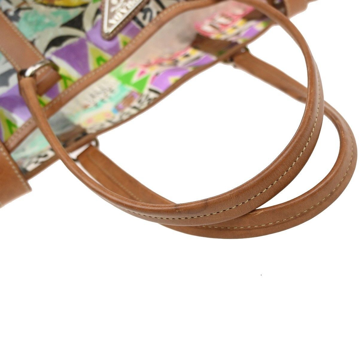 Prada Prada Venice Belted Tote Printed Canvas and Leather Size ONE SIZE - 6 Thumbnail