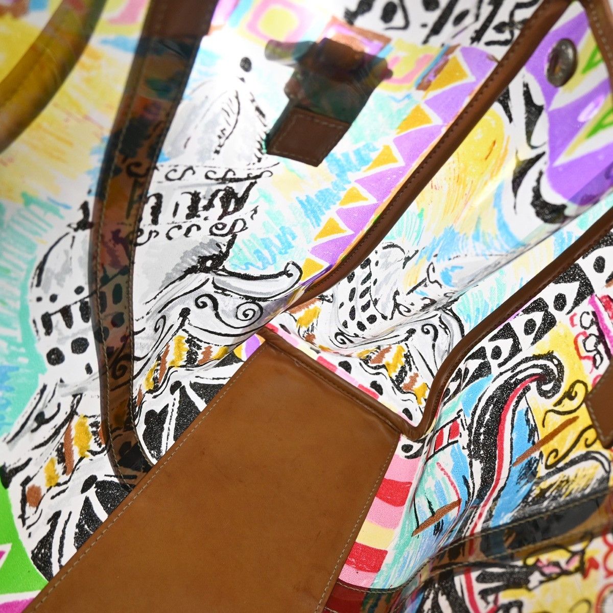 Prada Prada Venice Belted Tote Printed Canvas and Leather Size ONE SIZE - 10 Thumbnail