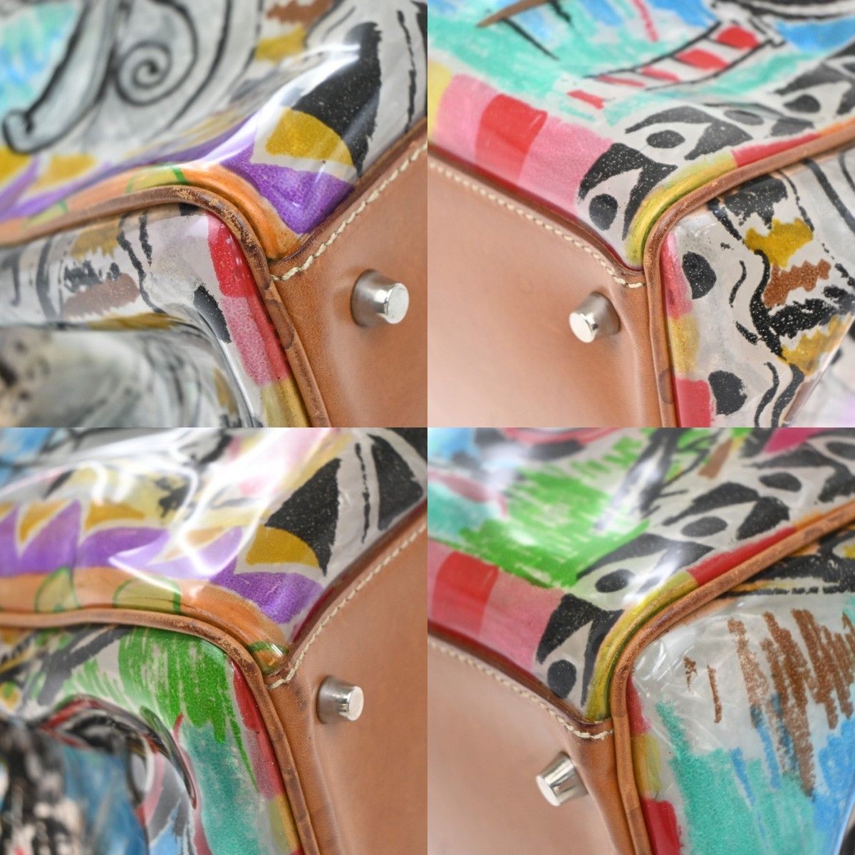 Prada Prada Venice Belted Tote Printed Canvas and Leather Size ONE SIZE - 7 Thumbnail