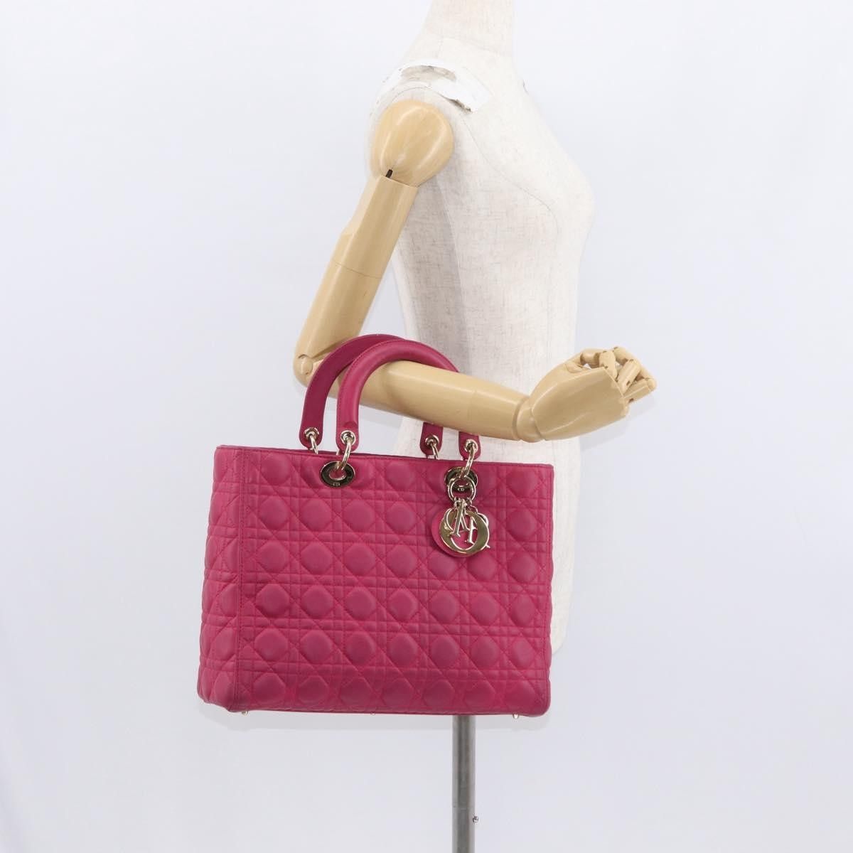 Dior Christian Dior Lady Dior Bag Cannage Quilt Lambskin Size ONE SIZE - 15 Thumbnail