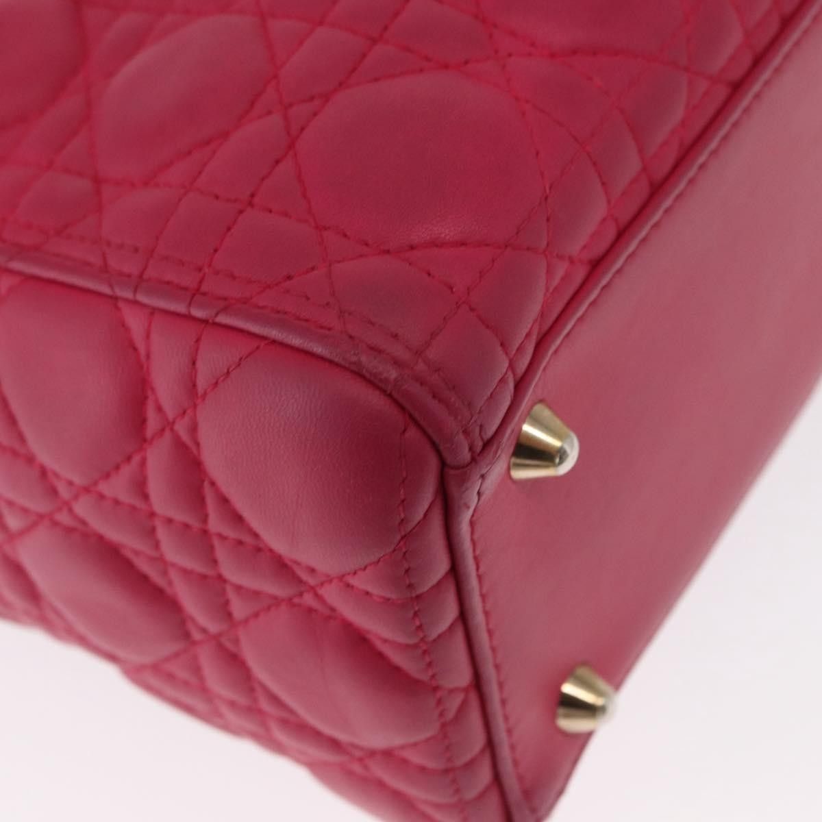 Dior Christian Dior Lady Dior Bag Cannage Quilt Lambskin Size ONE SIZE - 12 Thumbnail