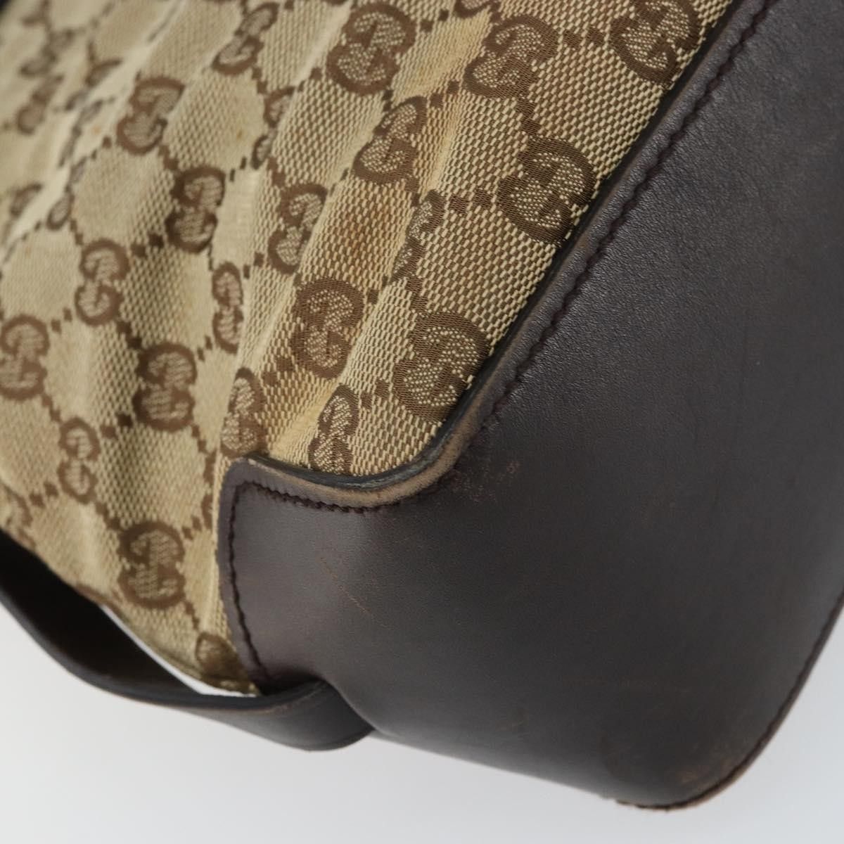 Gucci Gucci Belted Bucket Tote GG Canvas with Leather Size ONE SIZE - 12 Thumbnail