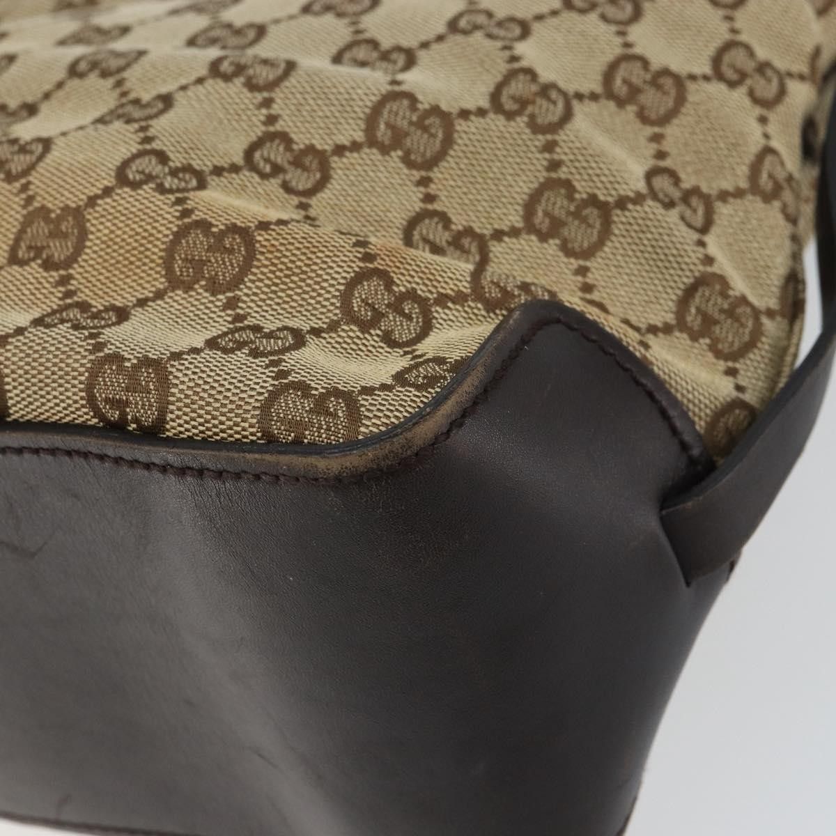 Gucci Gucci Belted Bucket Tote GG Canvas with Leather Size ONE SIZE - 11 Thumbnail