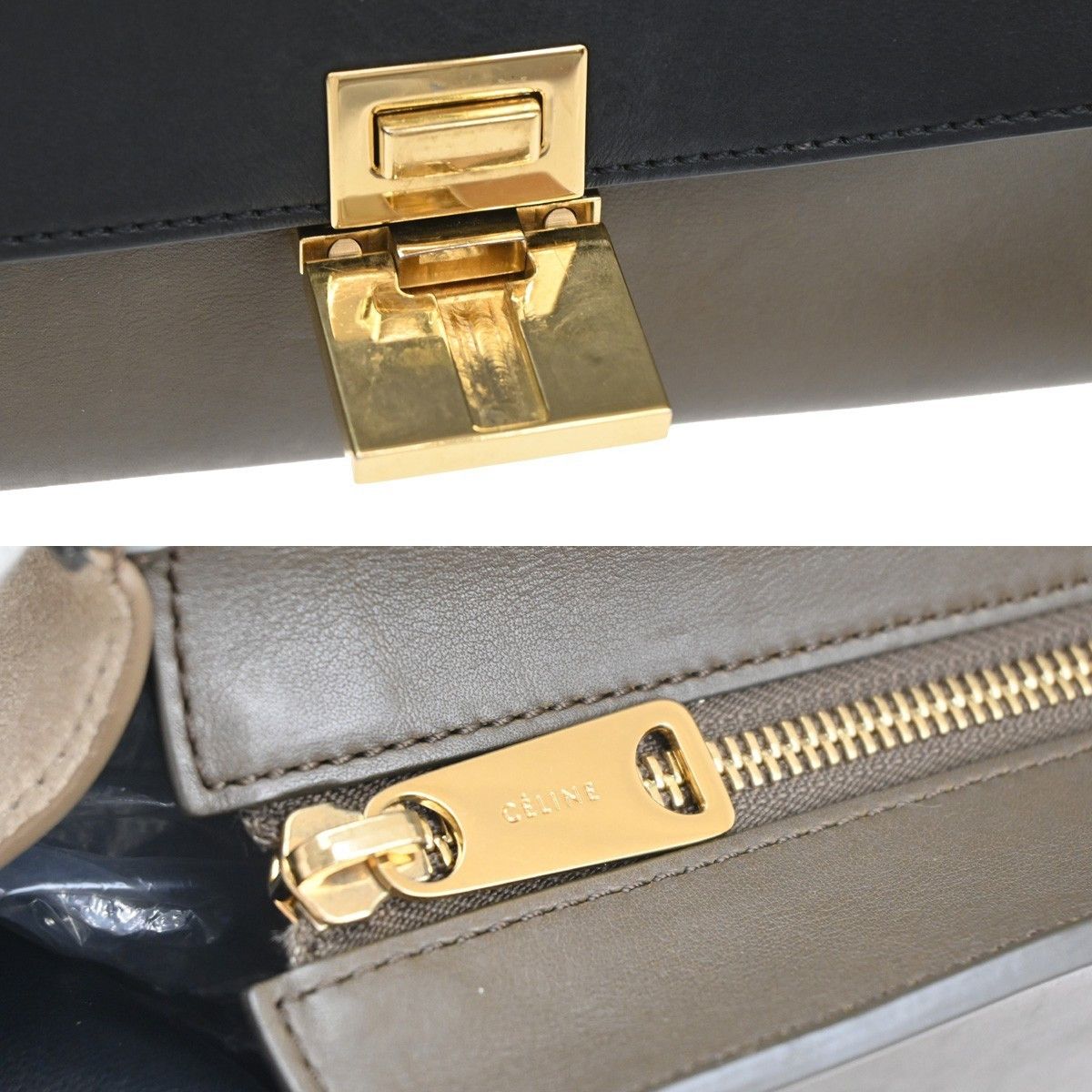 Celine Celine Trapeze Bag Leather with Suede Size ONE SIZE - 10 Thumbnail