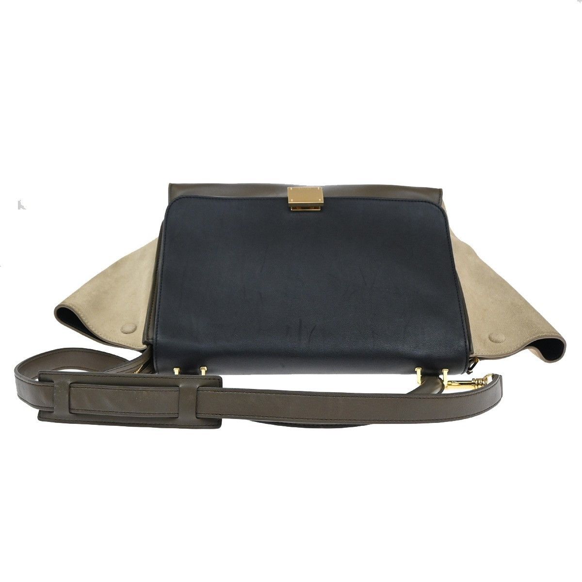 Celine Celine Trapeze Bag Leather with Suede Size ONE SIZE - 8 Thumbnail